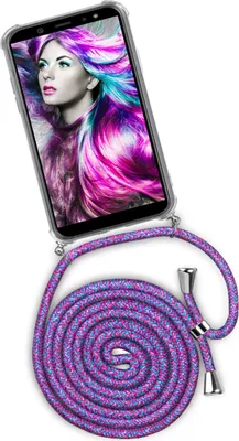 Produktbild von TWIST-Case + TWIST-Cord für Samsung Galaxy A6 (2018), Farbe:Crazy Unicorn (Silber)