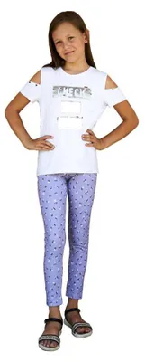 Produktbild von Mädchen Kinder Leggings gemustert in Baumwolle; Muster-2 92/98