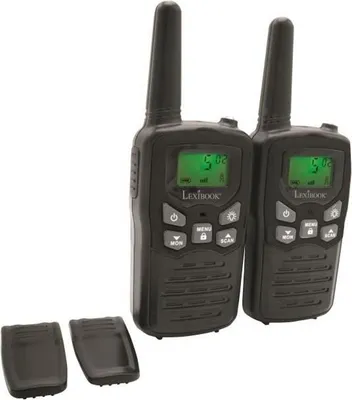 Produktbild von Walkie-Talkies, LEXIBOOK Schwarz, 8 km Reichweite, Monitor Funktion, Integrierte Taschenlampe