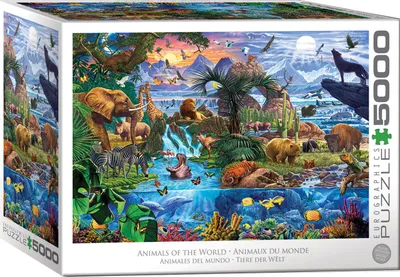 Produktbild von Eurographics XXL-Puzzle Tiere der Welt, 5000 Teile, 152 x 102 cm, 8520-5881
