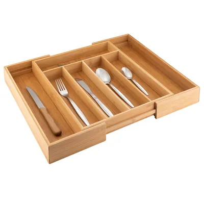 Produktbild von Axentia, Besteckkasten verstellbar 5-7Fächer, 31-48,5x5,5x37cm