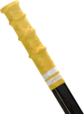 Image de RocketGrip Rubber Ultra Grip, jaune-blanc, intermédiaire-senior