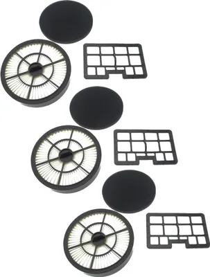 Produktbild von vhbw 6-tlg. Filter-Set kompatibel mit Hanseatic VC-T4020ES-2 Staubsauger - 3x Abluft-Filter, 3x Kombi-HEPA+Schaum-Filter