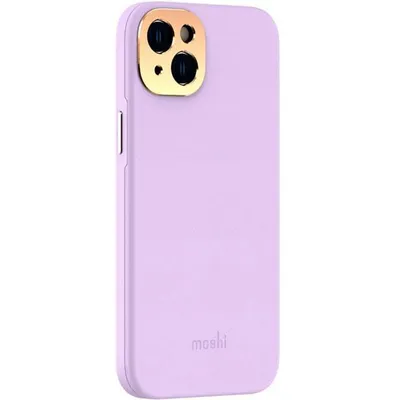 Produktbild von Moshi, Leder Slim Hülle für iPhone 14 Plus MagSafe Kompatibel, Hellviolett