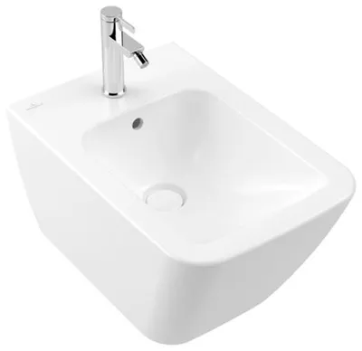 Immagine prodotto di Villeroy & Boch Finion bidet, avec trop-plein, 1 trou pour robinet, 375x560mm, 446500RW, 446500RW