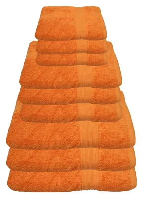 Produktbild von Julie Julsen Handtuch Set Orange,Set:9 tlg. 3 Bade- 3 Hand- 3 Gästetücher