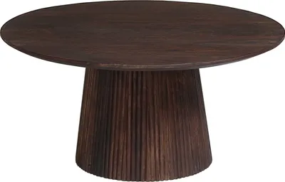 Produktbild von Miguel Runder Couchtisch 80cm Dunkelbraun