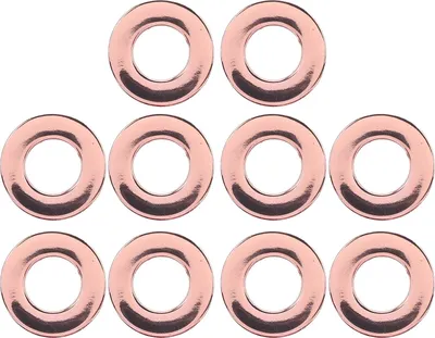 Produktbild von 10pcs 15,7 mm Leder -Tatsache Legierung doppelseitiger runde Metall Öden für Schnürsengurt Roségold