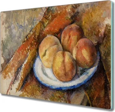 Produktbild von Coloray Hackbrett Küchenbrett Kochplattenabdeckung Schneidebrett Herdabdeckplatte 60x52 cm - Stilllebenmalerei
