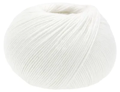 Produktbild von Lana Grossa MERINO SUPERIORE 50 g pure extrafeine Wolle 180 m Farbe 001 - Weiß