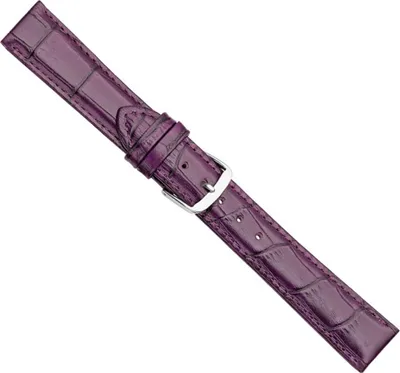 Produktbild von Uhrenarmband Leder gepolstert aubergine Herzog 20345S, Stegbreite:18mm