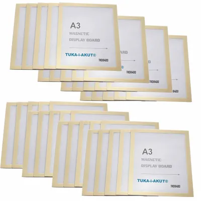Productafbeelding van TUKA-i-AKUT, 40 stuks. Zelfklevende informatieframe A3 met magnetische sluiting en insteekhoes