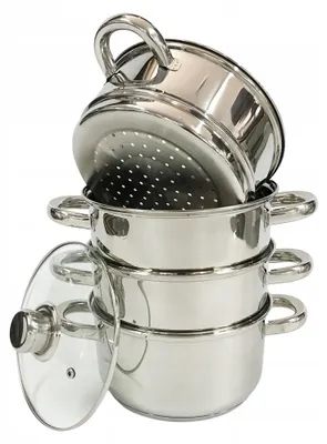 Produktbild von Elitehoff Dampfgar-Topf 5L Edelstahl Induktion 24cm