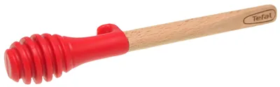 Produktbild von Tefal K2305814 Honiglöffel | Buchenholz | Silikon-Kopf | Länge: 17,5cm