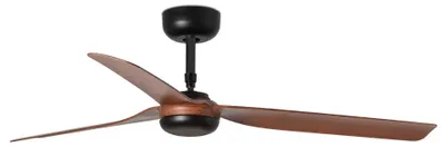Produktbild von Energiespar Deckenventilator mit Fernbedienung Punt Schwarz / Nussbaum