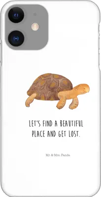 Produktbild von Mr. & Mrs. Panda Iphone 11 Handyhülle Schildkröte Marschieren - Weiß - Geschenk, Neustart, Meer, Abenteuer, Schildkröten, Smartphone Hülle, Motivation, Lieblingsmensch