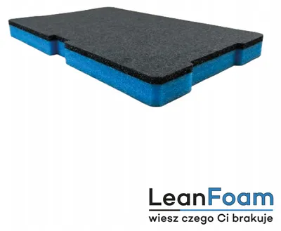 Produktbild von LeanFoam Schaumstoffeinlage Graphit-Blau Werkzeugorganisation Packout