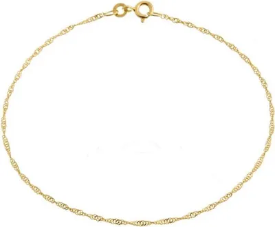 Produktbild von SILBERKETTEN STORE Singapurketten Armband 1,4mm - 333 Gold - 21cm