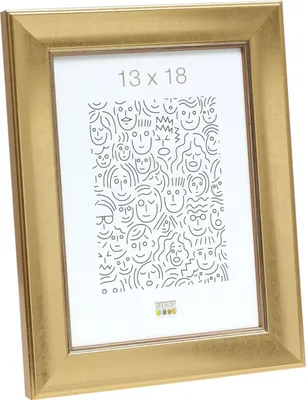 Produktbild von Deknudt Holzrahmen S45YA1 gold 18x24 cm Normalglas