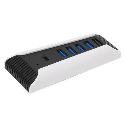Produktbild von 5-in-1-USB-Hub-HighSpeed-Erweiterungsadapter mit USB2.0-TypeC-Anschlüssen für die PS5-Konsole
