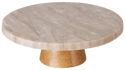 Produktbild von Tortenplatte mit Fuß, keramik, beige, Ø 28 cm x 9 cm