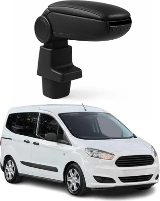 Image de Accoudoir pour Ford Transit Tourneo Courier 2014-2024 Vinyl Abs Noir