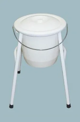 Produktbild von Toiletteneimer mit Gestell freistehend und Deckel