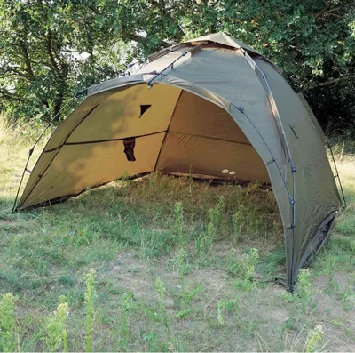 Produktbild von Q-Tac Ruck-Zuck Zelt Bivvy vorne offen Wetterschutz Schirmzelt