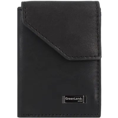 Produktbild von Greenland Nature Black Nappa Geldbörse RFID Leder 7 cm