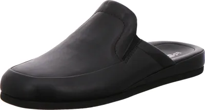 Produktbild von Rohde Herren Pantoffeln Hausschuhe Varberg 6607, Größe:45 EU, Farbe:Schwarz
