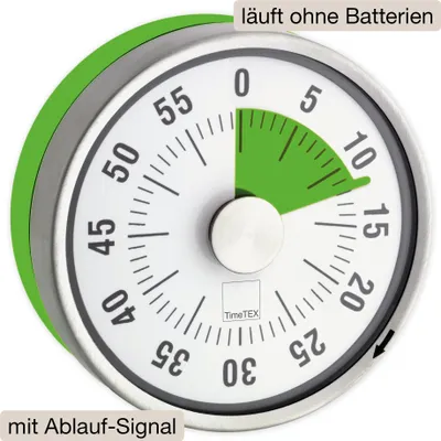 Produktbild von TimeTEX Zeitdauer-Uhr "Automatik" Compact mit Magnet
