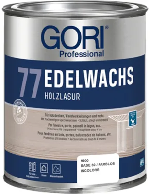 Produktbild von 2,5L Gori 77 Edelwachslasur farblos Wachslasur Wachs Lasur Holzlasur