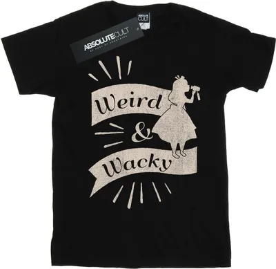 Immagine prodotto di Disney - Maglietta "Alice nel paese delle meraviglie" da donna BI8456 (XL) (Nero)