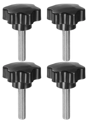 Imagen del producto de 4 unidades de tornillos de fijación M10 x 40 mm, con empuñadura de plástico