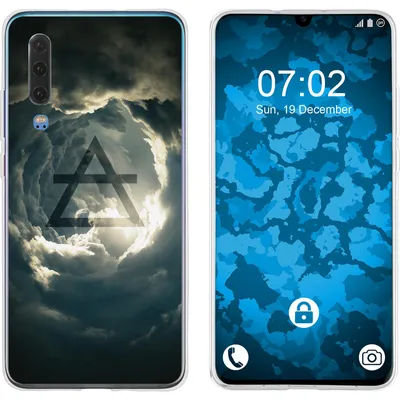 Produktbild von PhoneNatic Case kompatibel mit Huawei P30 Silikon-Hülle Element Luft M1