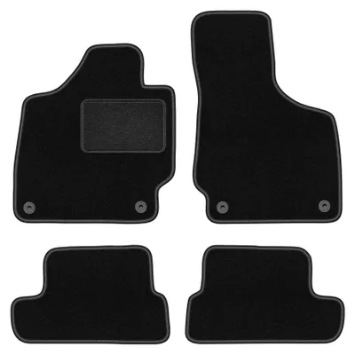 Immagine prodotto di Tappetini in moquette per Audi TT II 8J 2006-2014 (cabrio/roadster/coupé) – set 4 pezzi, neri, su misura – Wielganizator LUX