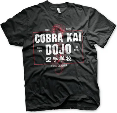 Produktbild von Cobra Kai Dojo T-Shirt - Large - Black