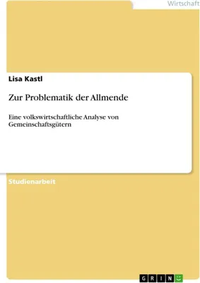 Produktbild von Zur Problematik der Allmende