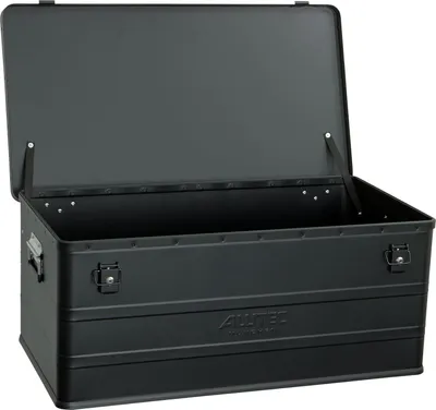 Image de ALUTEC Aluminiumbox Classic 142 Schwarz, 142 ltr., (LxBxH) 870 X 460 X 355 mm