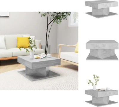 Obrázok produktu pre vidaXL Konferenčný stolík betón sivý 57x57x30 cm materiál na báze dreva - Konferenčné stolíky