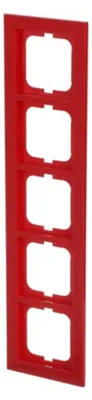 Produktbild von Busch-Jaeger 1725-287 Abdeckrahmen, 5-fach Rahmen rot