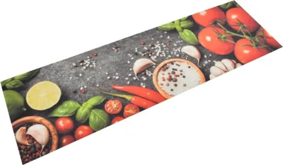 Obrázok produktu pre Kuchynský koberec umývateľný zelenina 45x150 cm zamat
