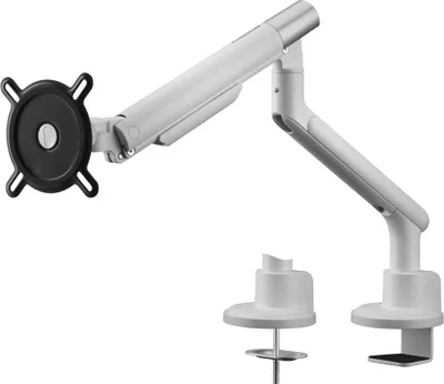 Obrázek produktu pro Držák monitoru, jednoramenný, VESA 100, 13–32 palců, až 9 kg, výškově nastavitelný, bílý