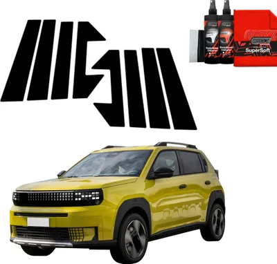 Immagine prodotto di 8in1 Pellicola protettiva nera Grizz Protector per montanti B-C - Fiat Grande Panda (2025)