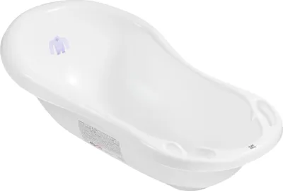 Produktbild von Babybadewanne klein 86 cm mit Abfluss – Weiß