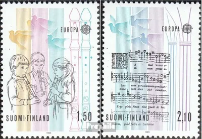 Produktbild von Briefmarken Finnland 1985 Mi 968-969 (kompl.Ausg.) postfrisch Musik
