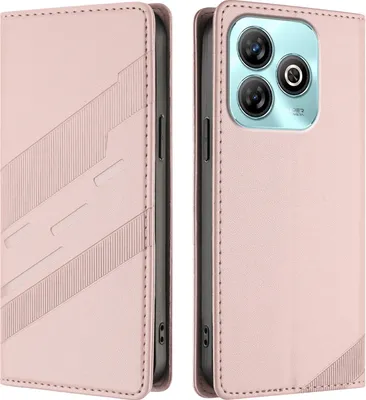 Obrázek produktu pro Pouzdro pro ZTE Blade A75 4G,Polyuretankožené peněženkové pouzdro s přihrádkou na karty a funkcí stojánku Pink