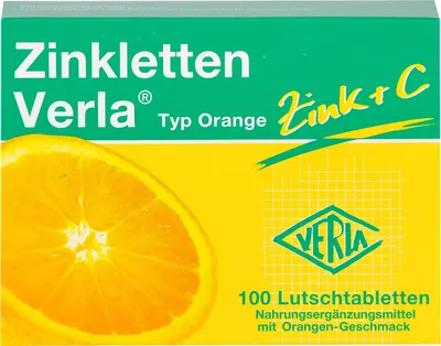 Immagine prodotto di Compresse di zinco Verla Tipo Arancione, 100 compresse