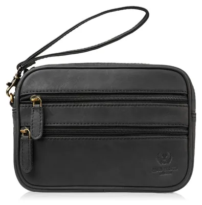 Produktbild von Herren Vintage schwarz Leder Handtasche Paolo Peruzzi T-129-HBL