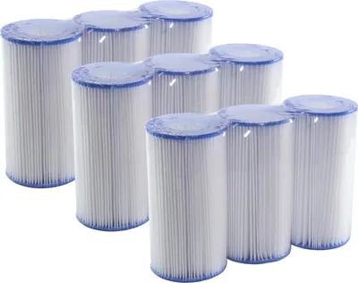 Produktbild von Summer Waves Pool Ersatz Filterpatrone Filterkartusche Größe A/C im 9er Pack